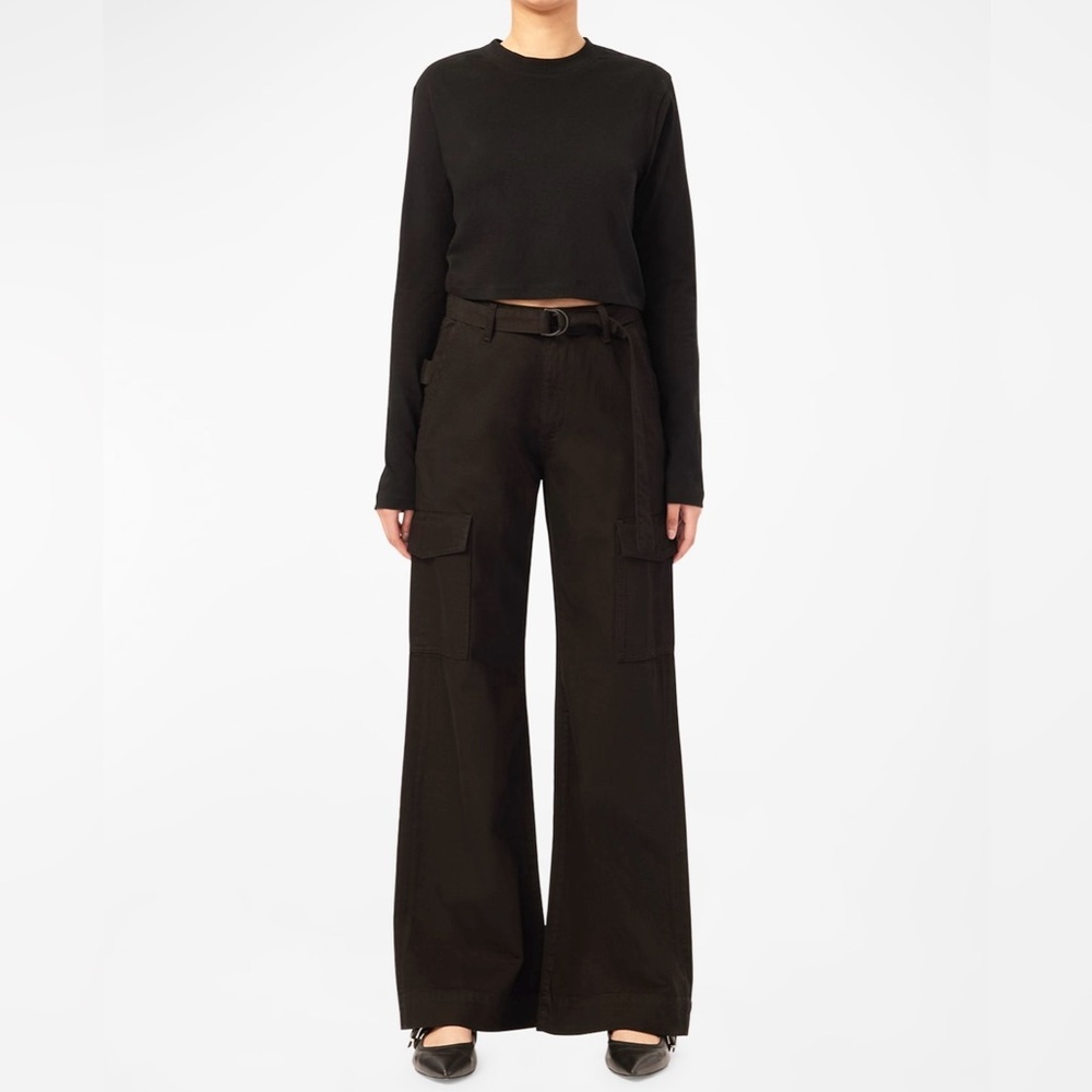 DL1961 Zoie Wide-Leg Relaxed Vintage Black Cargo Y2K Inspired Jeans Size 26 NWT